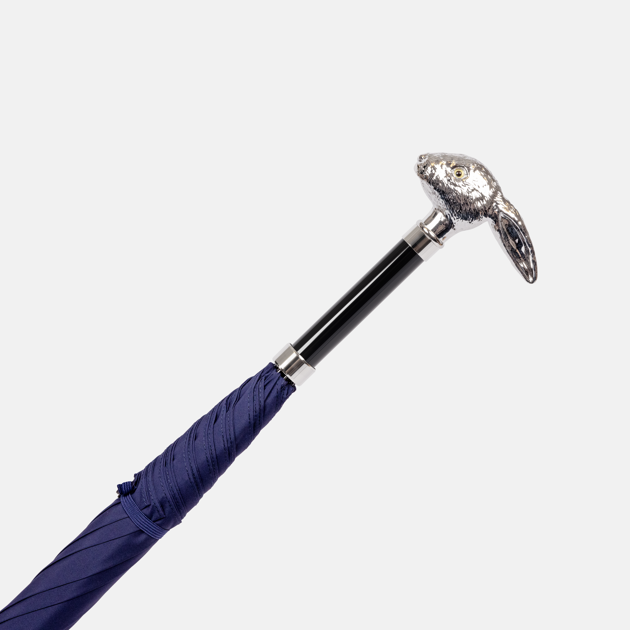 Fox Nickel Fox Head Umbrella | Arterton London