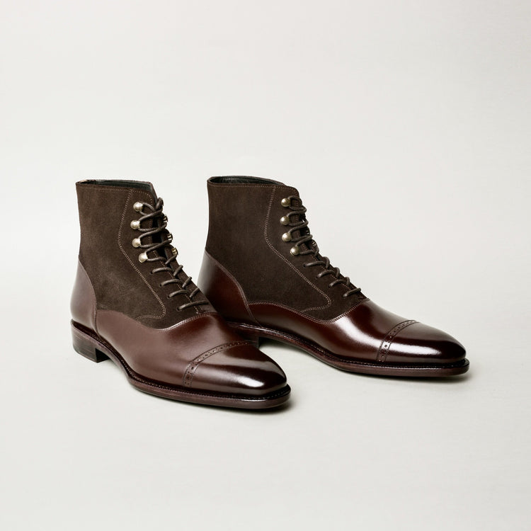 BTS 227 Suede-Calf Oxford Boots