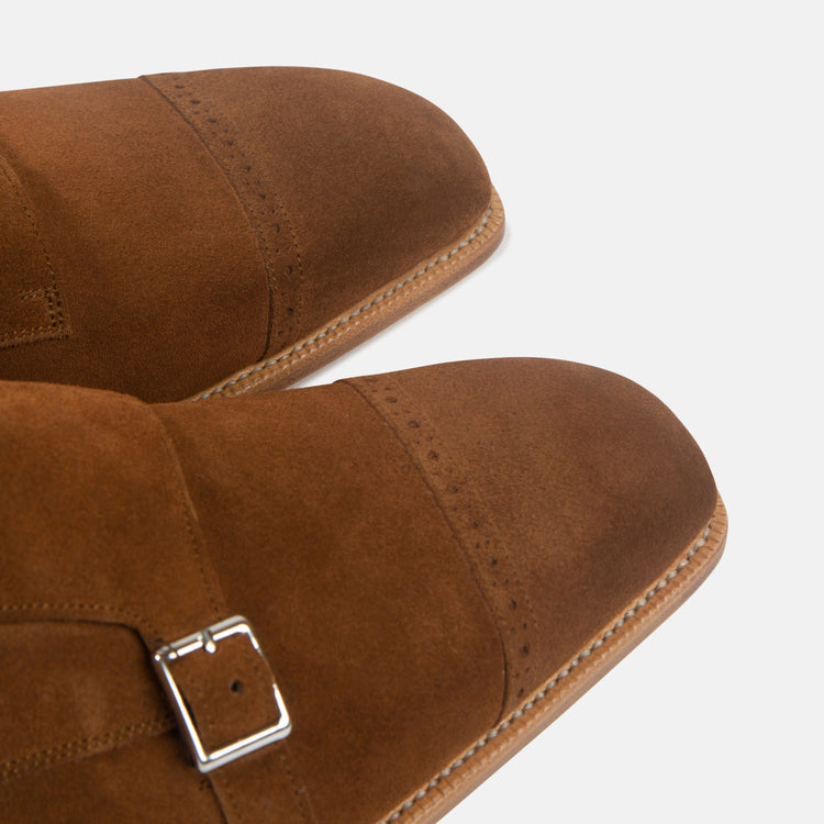 MON7213 Suede Monks