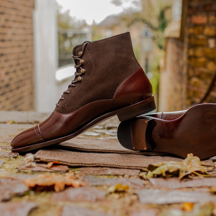 BTS 227 Suede-Calf Oxford Boots