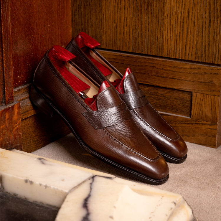 LOF51D1 Calf Grain Loafers