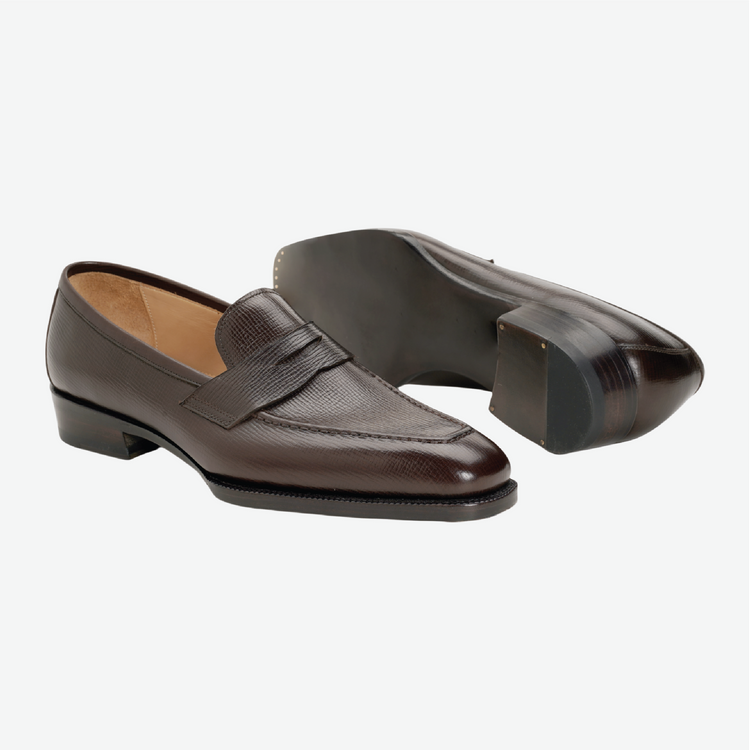 LOF51D1 Calf Grain Loafers