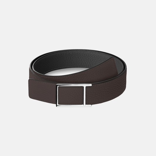 Bull-Calf Reversible Leather Belt (Classic Buckle)