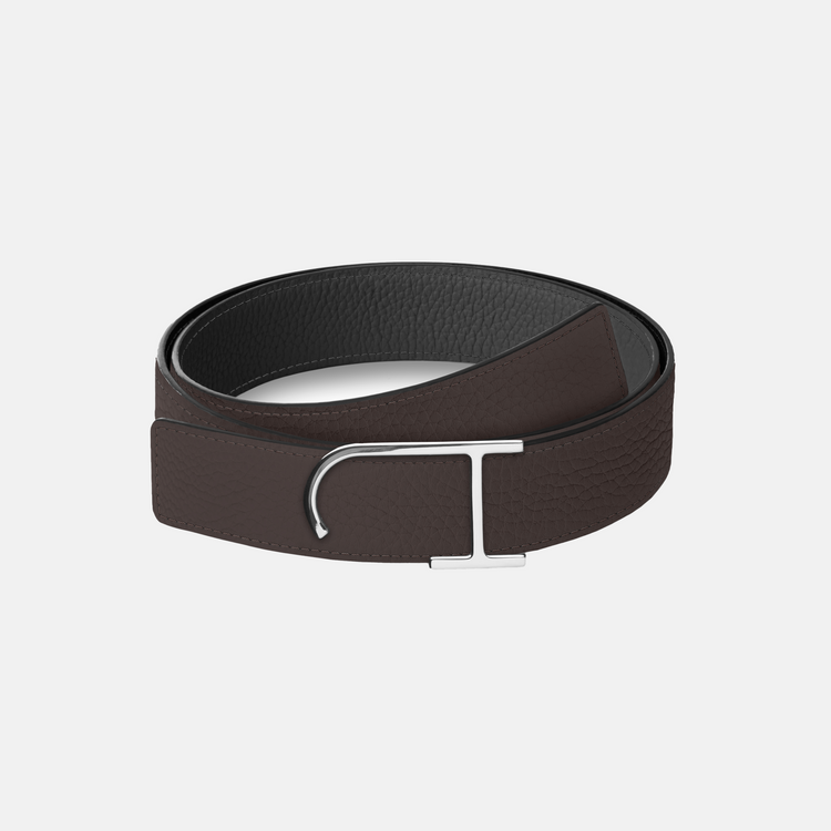 Bull-Calf Reversible Leather Belt (JH Buckle)