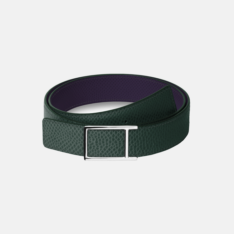 Bull-Calf Reversible Leather Belt (Classic Buckle)