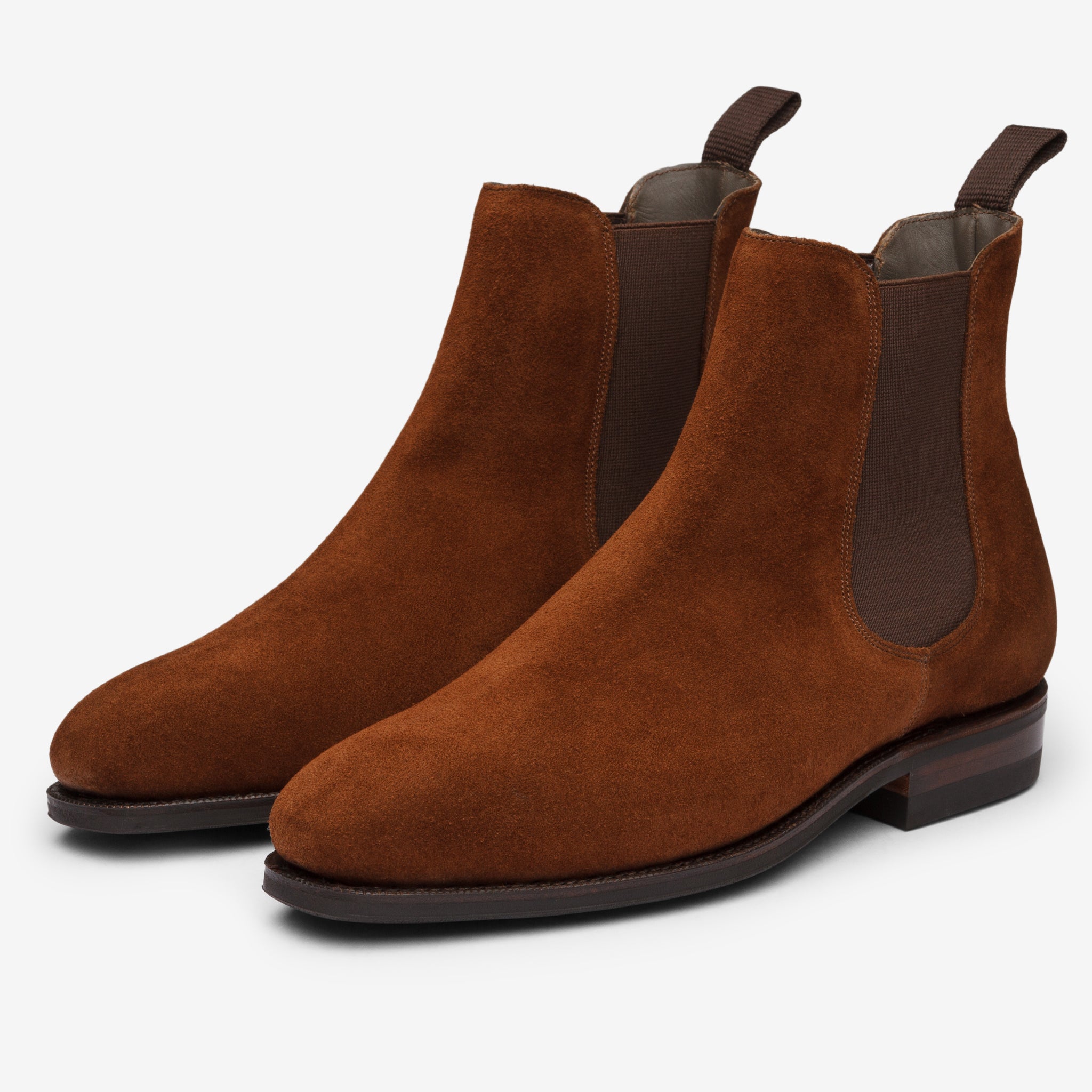 Bridlen Chelsea Boots in Snuff Suede | Arterton London