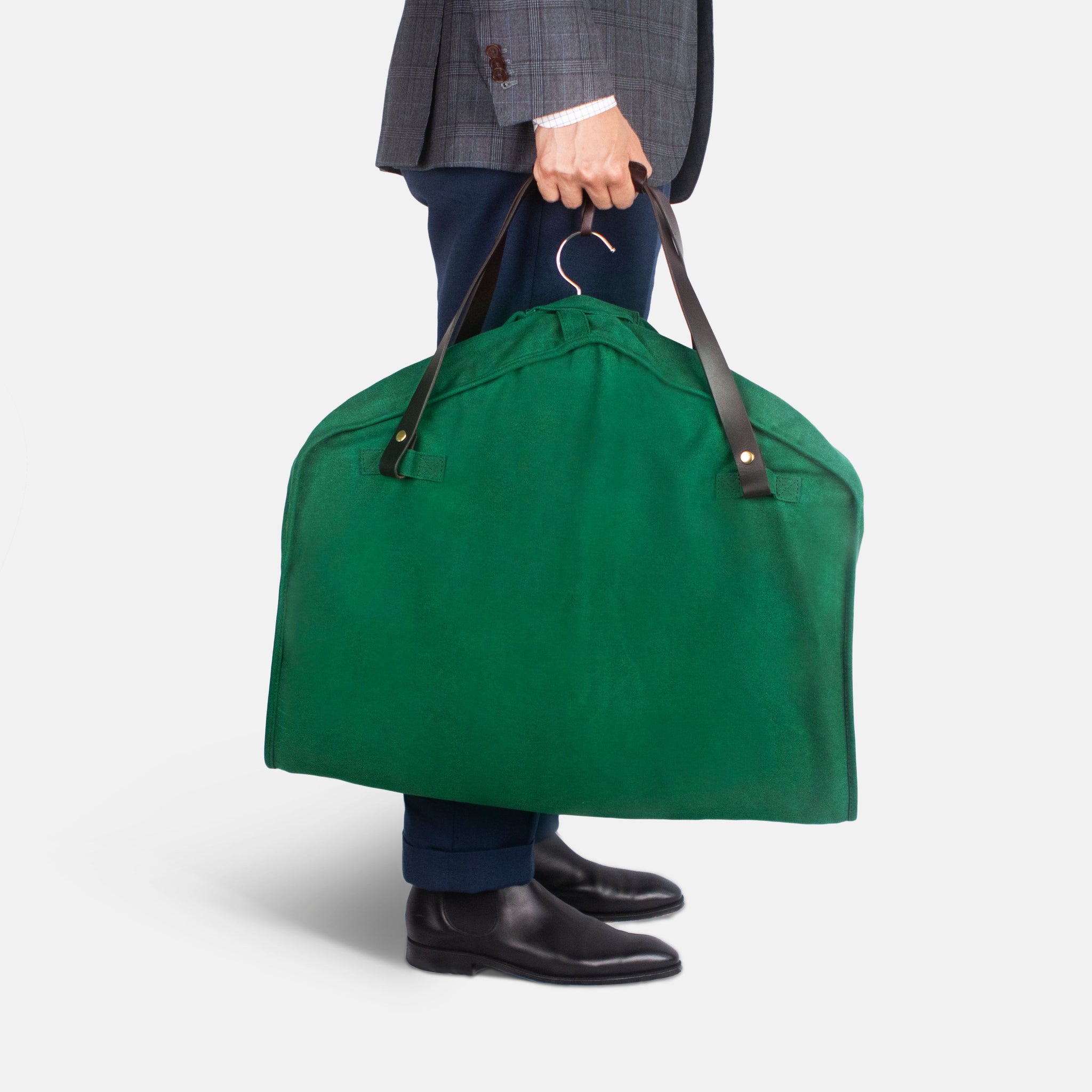 The Garment Bag  Waxed Canvas & Leather Suit Bag 