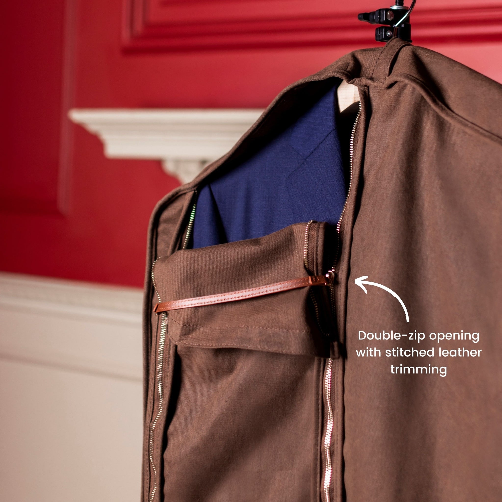 Luxury Leather Garment Bag @